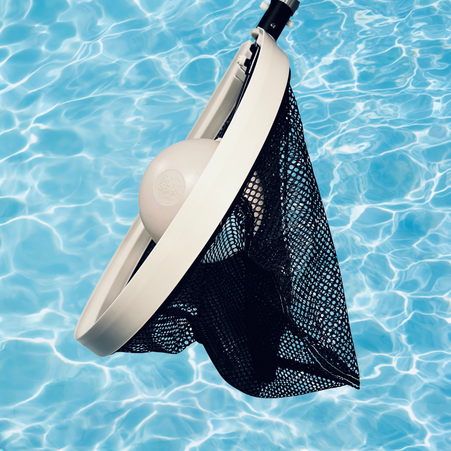 SKiM360 Floater 16 Inch Large OPENING LEAF Net - Black Polyester - Sold 4 Per Box