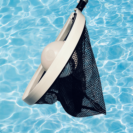 SKiM360 Floater 16 Inch Large OPENING LEAF Net - Black Polyester - Sold 4 Per Box