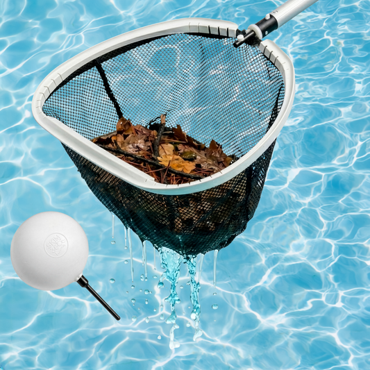 SKiM360 "Floater/Rake" Combo 18 Inch Lg Opening Polyester LEAF Net - Sold 5 Per Box
