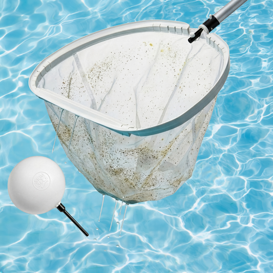 SKiM360 "Floater/Rake" Combo 18 Inch Fine Nylon Silt/Pollen Net - Sold 5 Per Box