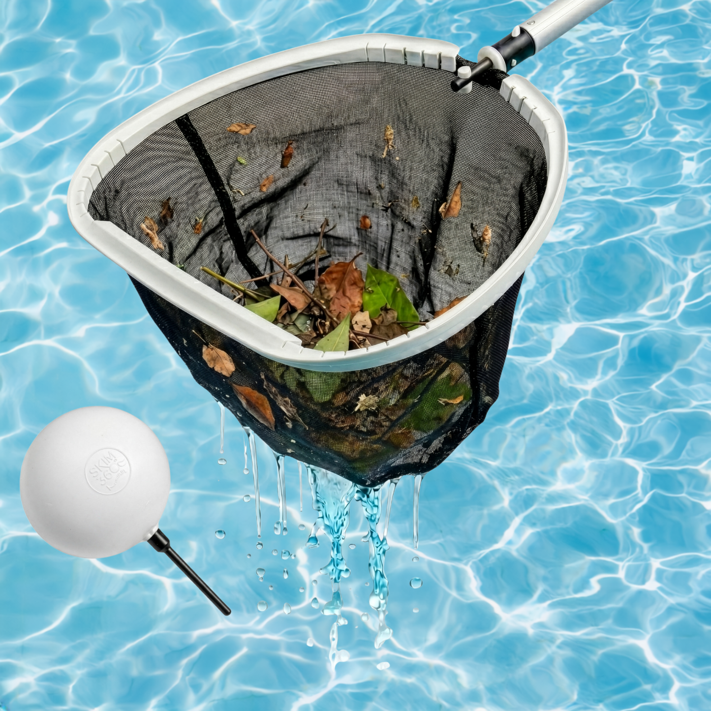 SKiM360 "Floater/Rake" Combo 18 Inch STANDARD Nylon Daily use NET - Sold 5 Per Box